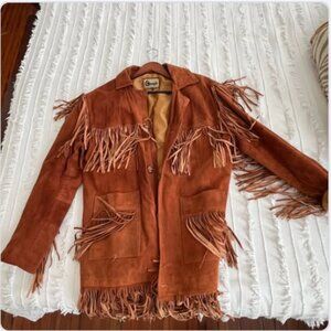 Men's Fringe Suede Jacket by Classyak